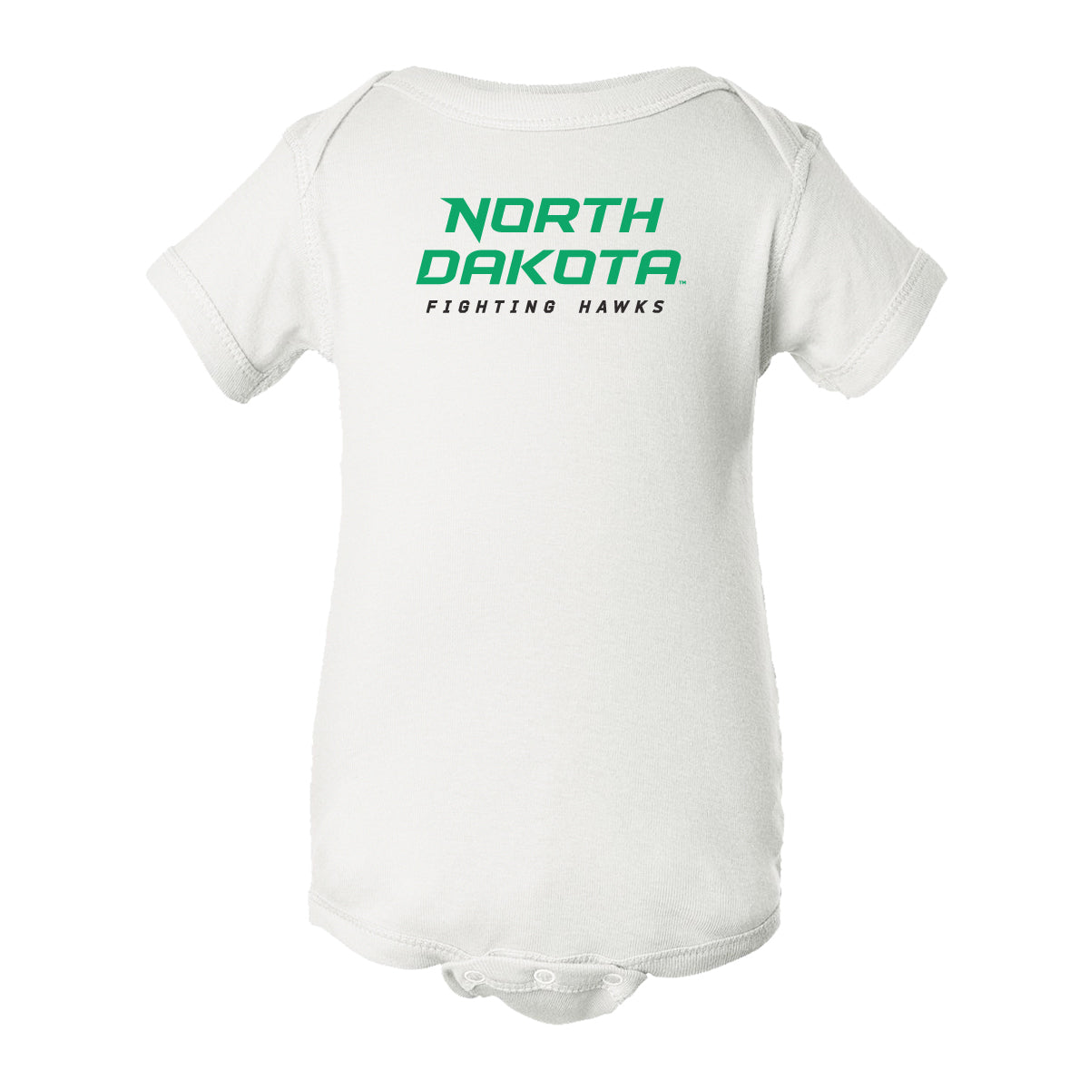 North Dakota Fighting Hawks Infant Onesie - Official Stacked UND Word Mark