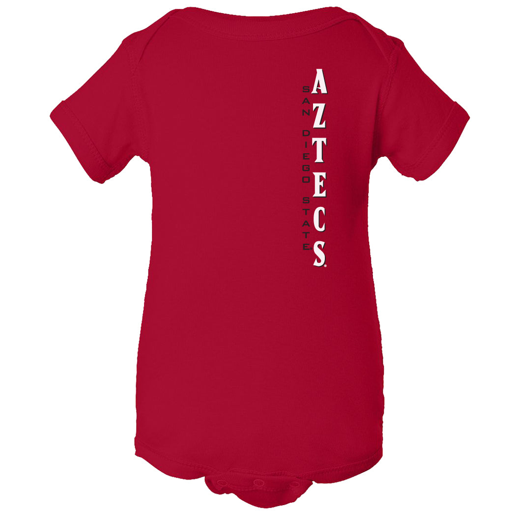 San Diego State Aztecs Infant Onesie - Vertical Aztecs