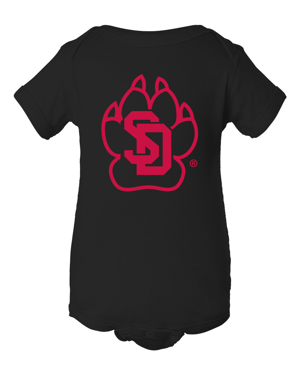 South Dakota Coyotes Infant Onesie - SD Coyote Paw