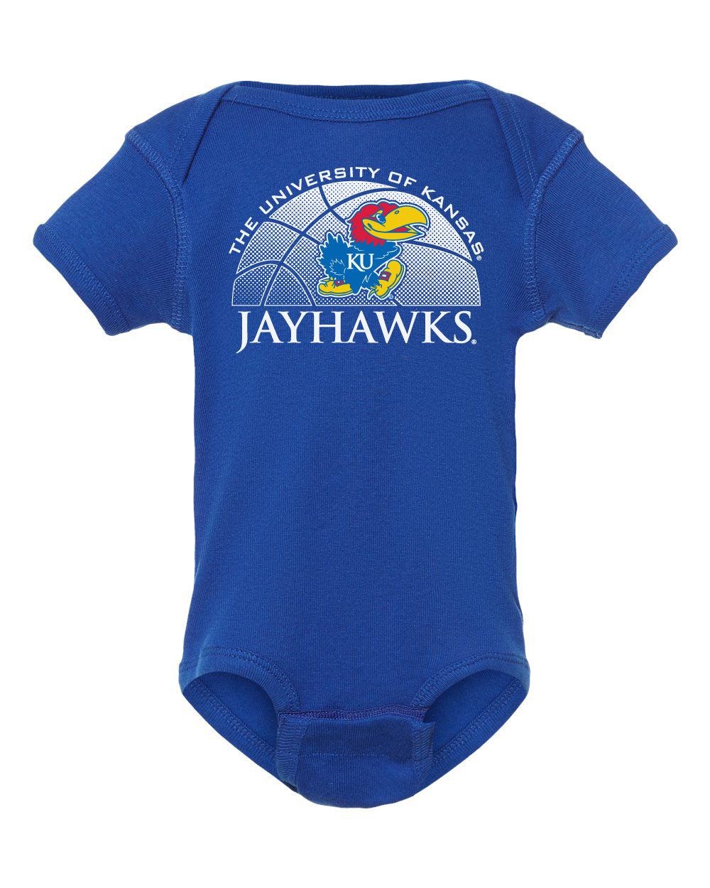 Kansas Jayhawks Infant Onesie - Kansas Basketball Primary Logo
