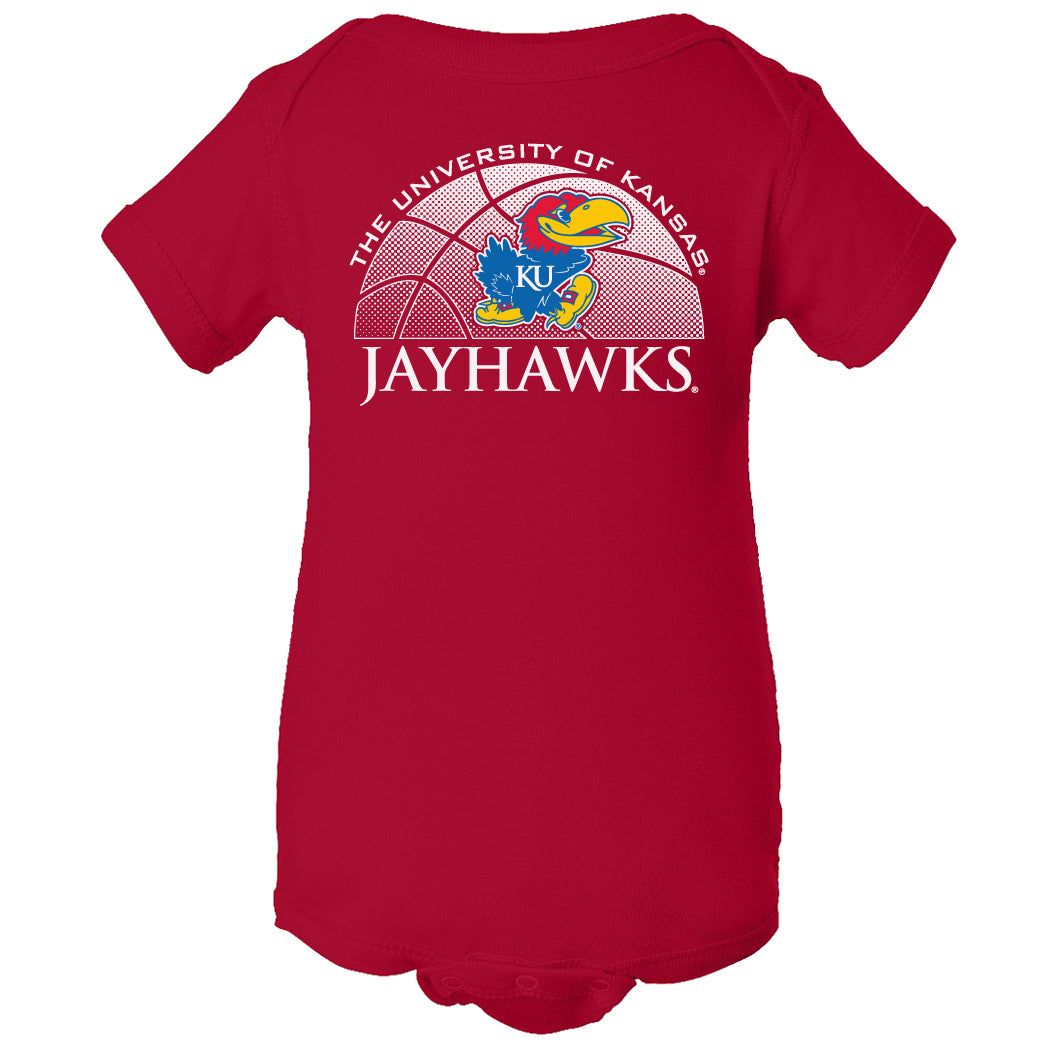 Kansas Jayhawks Infant Onesie - Kansas Basketball Primary Logo