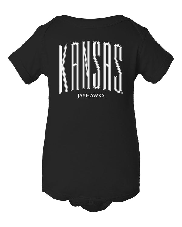 Kansas Jayhawks Infant Onesie - Tall Kansas Small Jayhawks