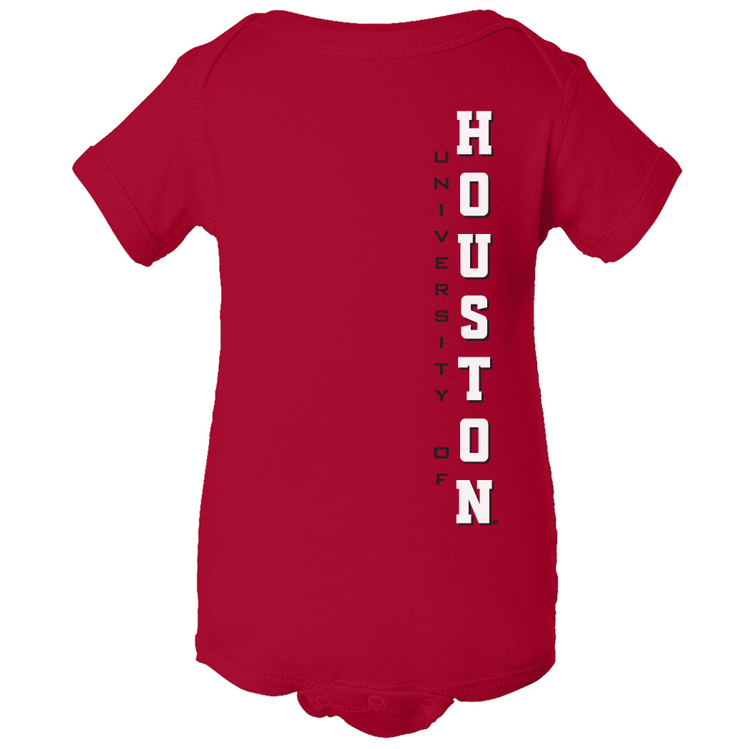 Houston Cougars Infant Onesie - Vertical University of Houston