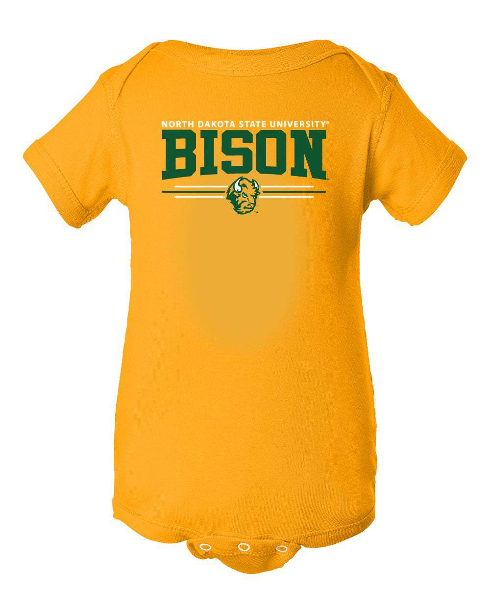 NDSU Bison Infant Onesie - NDSU Bison 3-Stripe