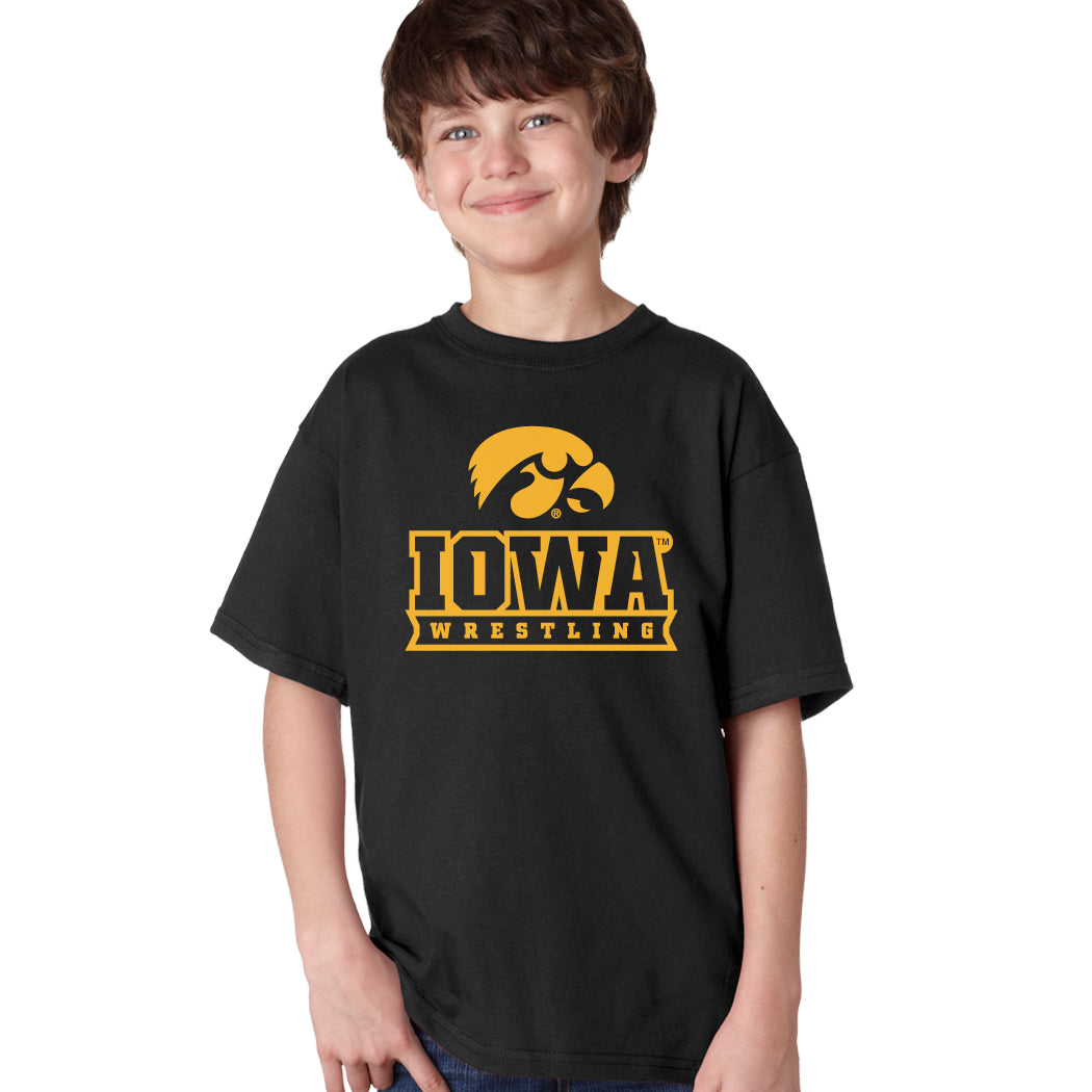 Iowa Hawkeyes Boys Tee Shirt - Iowa Hawkeyes Wrestling