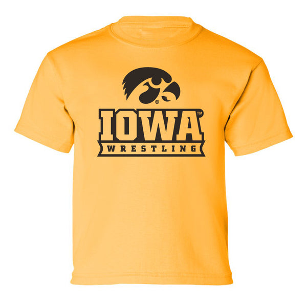 Iowa Hawkeyes Boys Tee Shirt - Iowa Hawkeyes Wrestling
