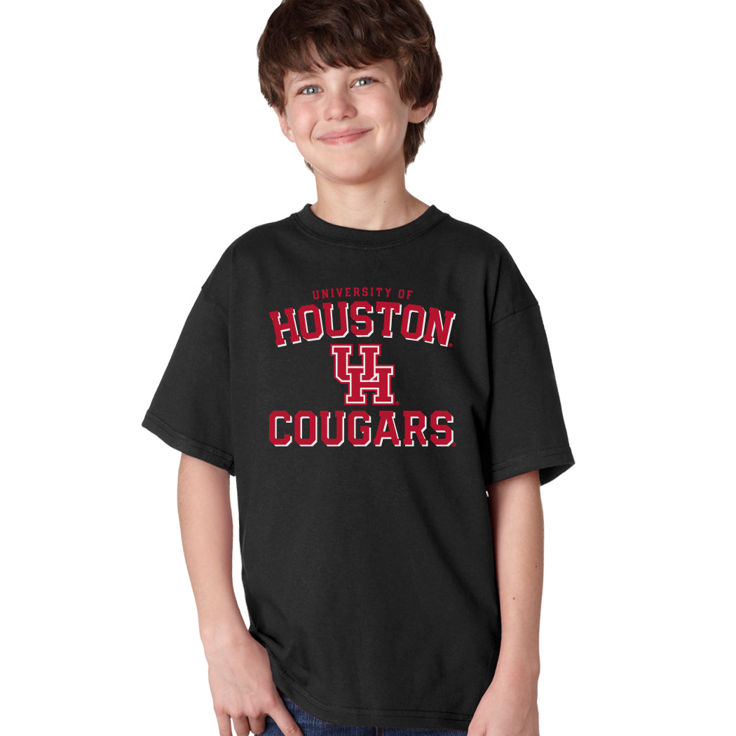 Houston Cougars Boys Tee Shirt - University of Houston UH Cougars Arch