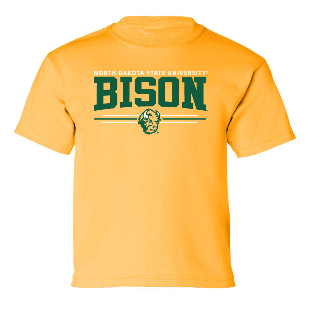 NDSU Bison Boys Tee Shirt - Bison 3-Stripe