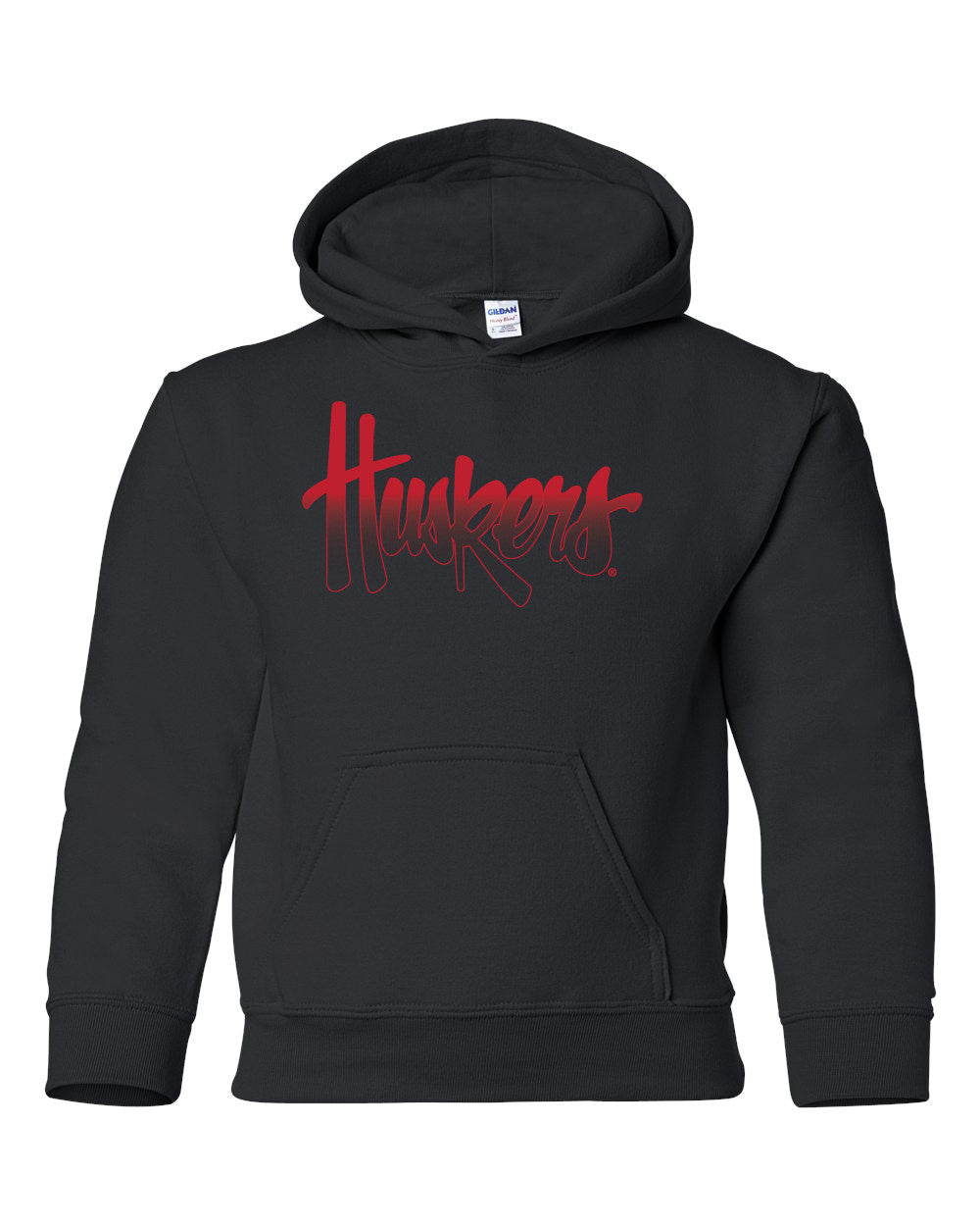 Nebraska Cornhuskers Legacy Script "Huskers" Youth Hooded Sweatshirt
