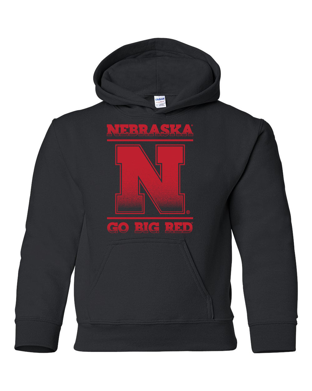 Nebraska Cornhuskers "Nebraska N GO BIG RED" Youth Hooded Sweatshirt