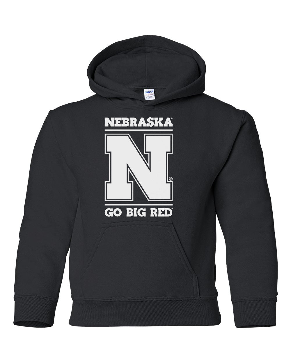 Nebraska Cornhuskers "Nebraska N GO BIG RED" Youth Hooded Sweatshirt