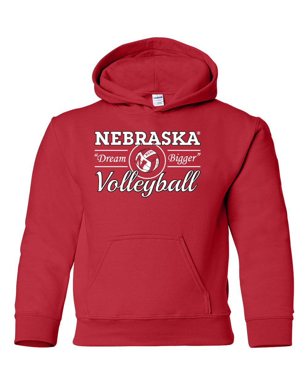 Nebraska Huskers Volleyball "Dream Bigger" Youth Hooded Sweatshirt