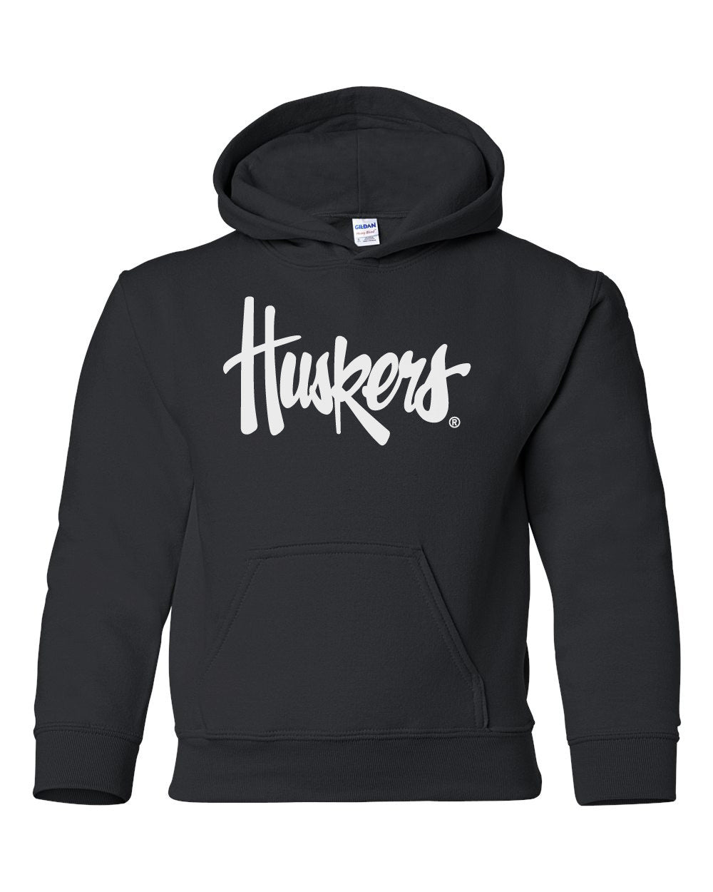 Nebraska Cornhuskers Legacy Script "Huskers" Youth Hooded Sweatshirt