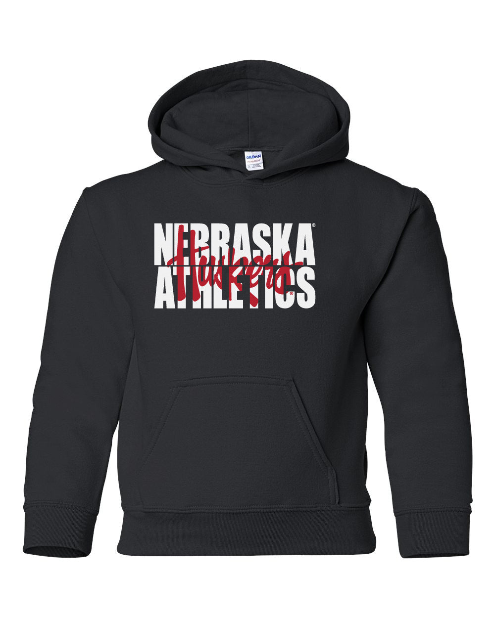 Nebraska Athletics Legacy Script "Huskers" Youth Hooded Sweatshirt