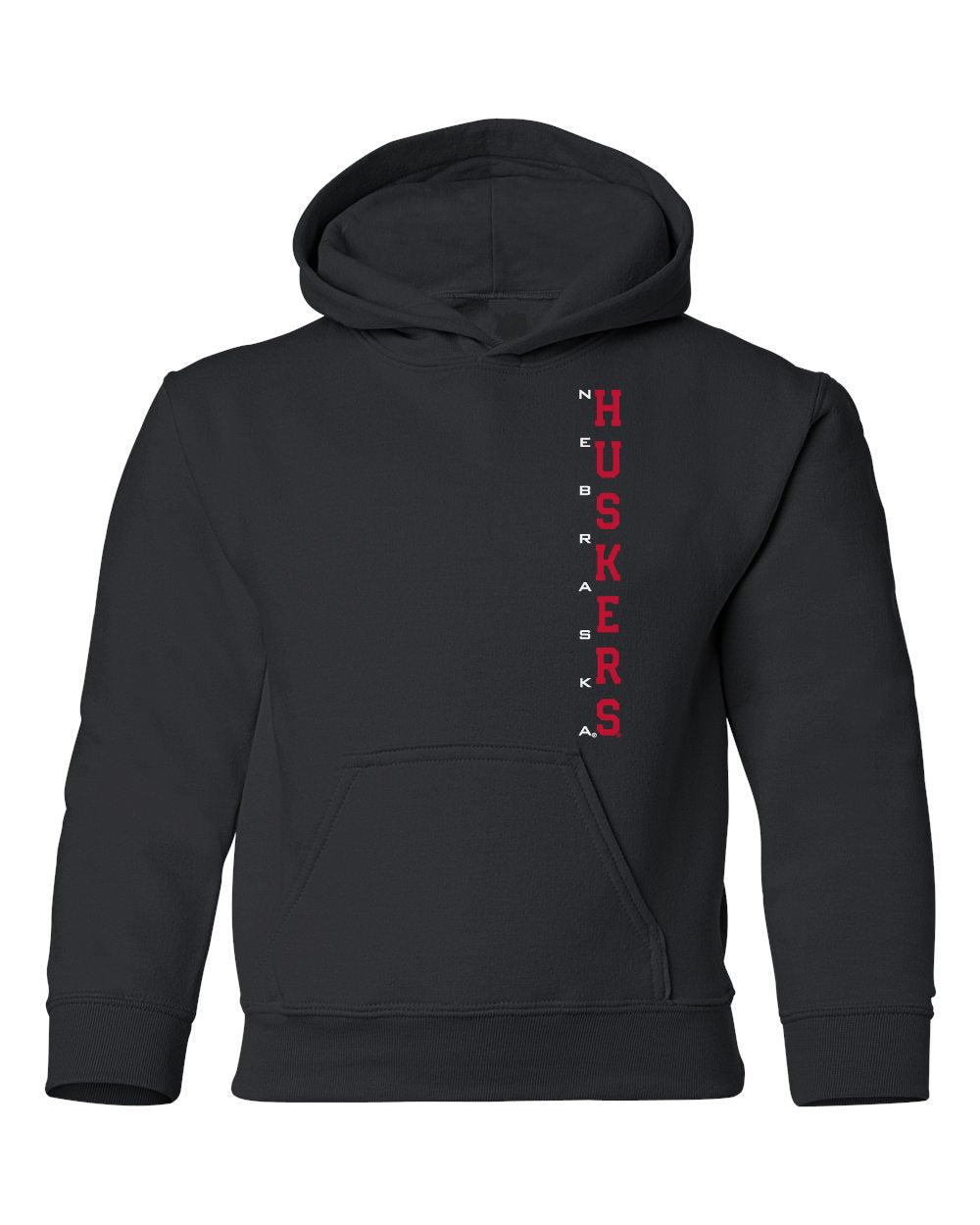Nebraska Huskers Youth Hooded Sweatshirt - Vertical Nebraska Huskers