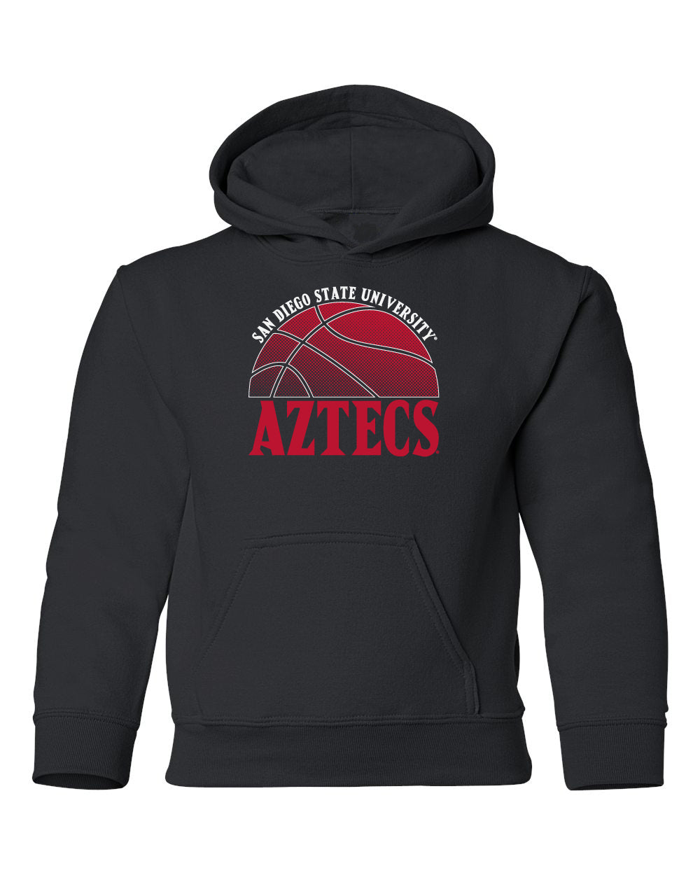 San Diego State Aztecs Youth Hooded Sweatshirt - SDSU Basketball