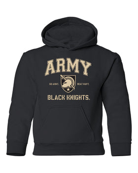 Army Black Knights Youth Hooded Sweatshirt - Army Arch Primary Logo