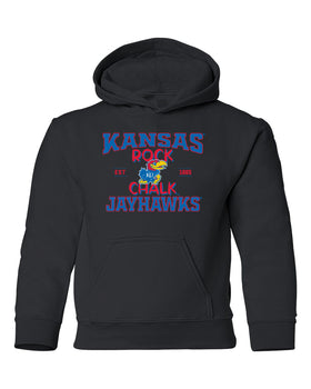 Kansas Jayhawks Youth Hooded Sweatshirt - Rock Chalk Jayhawks