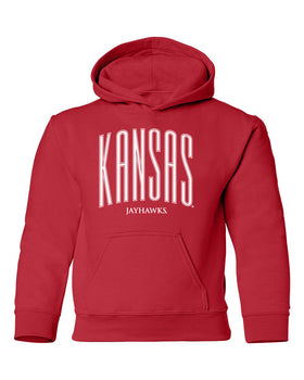 Kansas Jayhawks Youth Hooded Sweatshirt - Tall Kansas Small Jayhawks