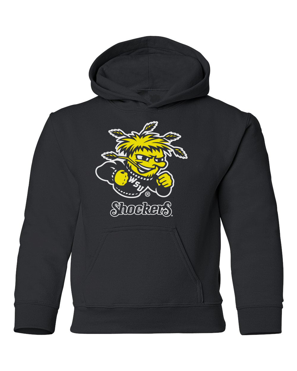 Wichita State Shockers Youth Hooded Sweatshirt - Wu Shock Shockers