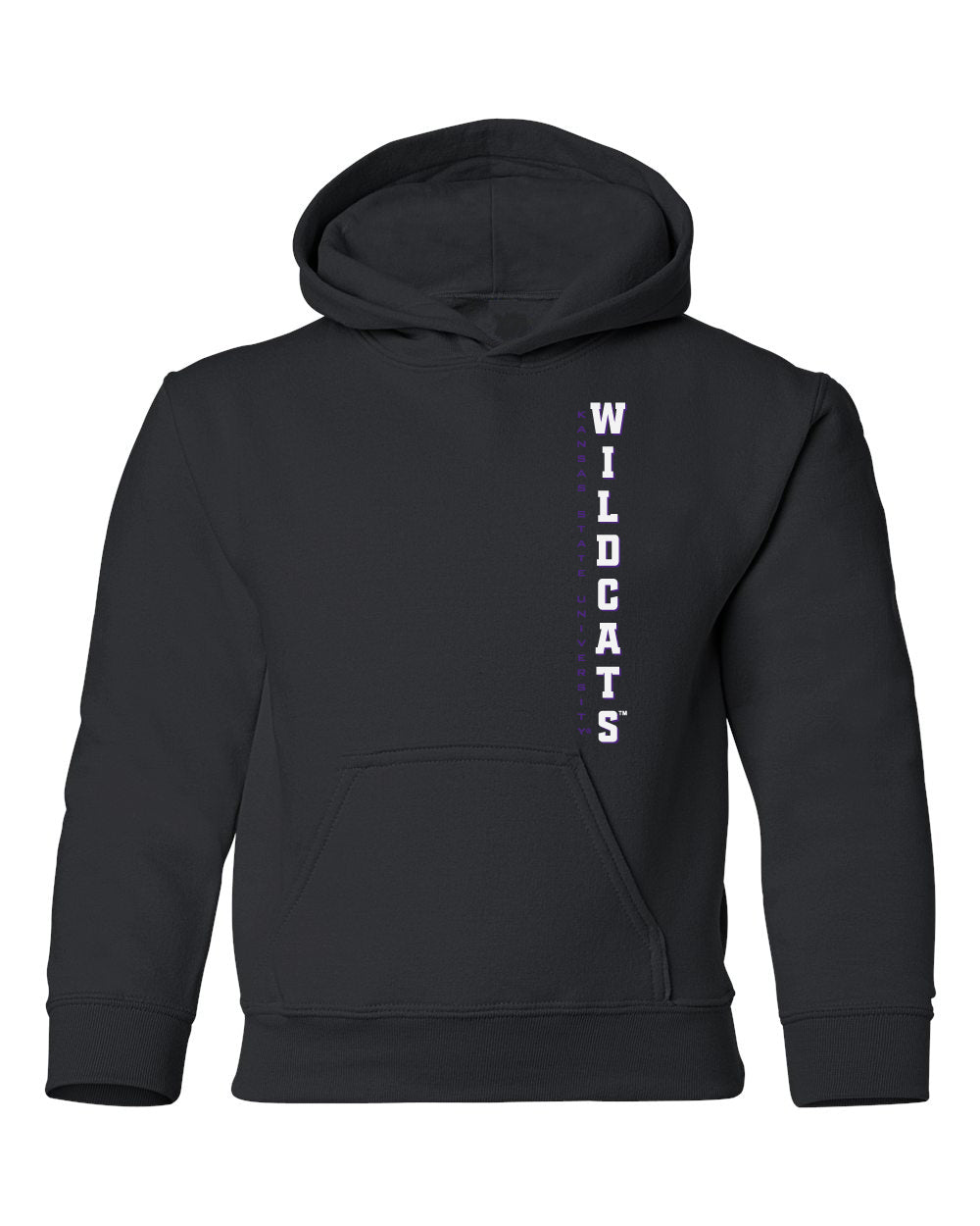 K-State Wildcats Youth Hooded Sweatshirt - Vertical KSU Wildcats