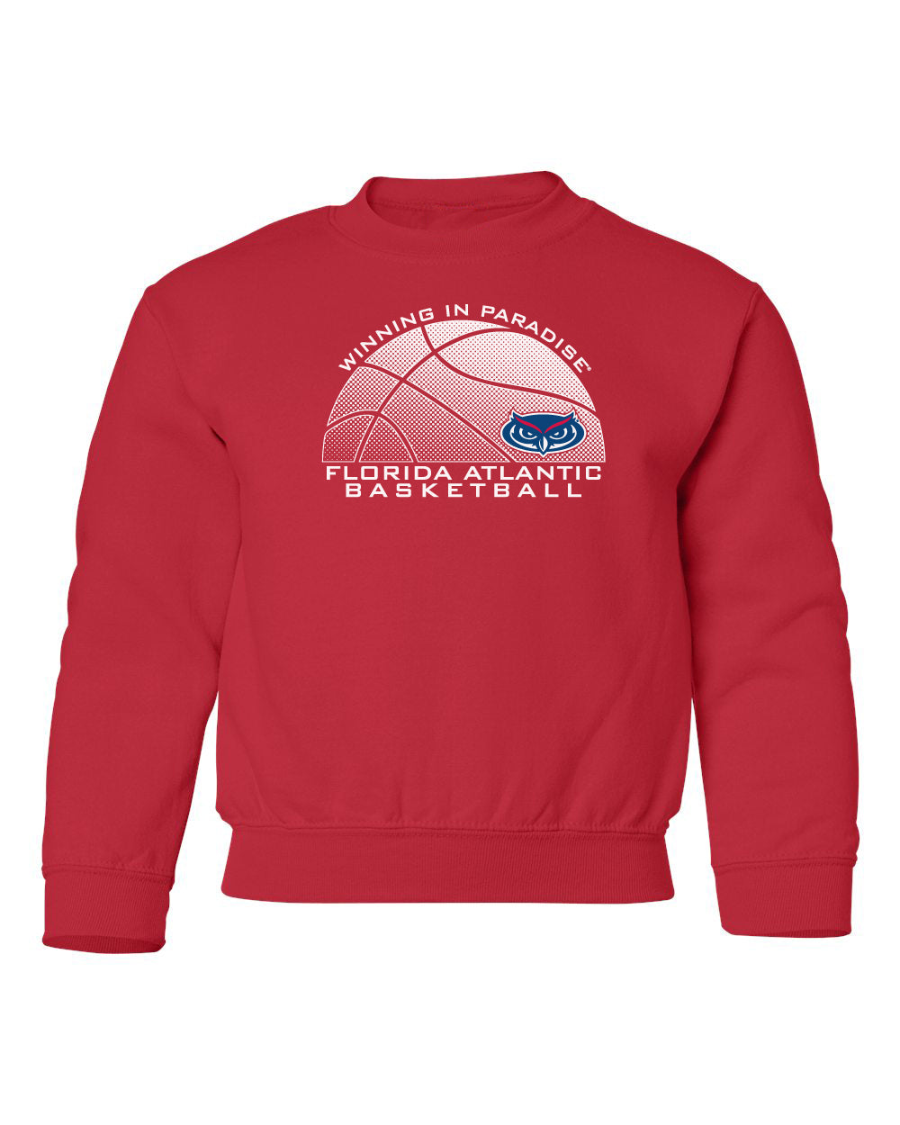Florida Atlantic Owls Youth Crewneck Sweatshirt - FAU Basketball