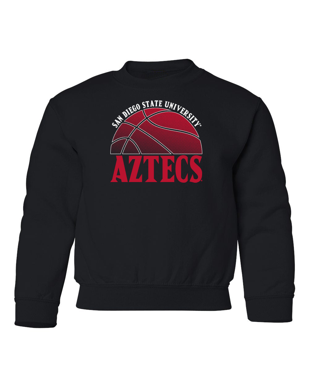 San Diego State Aztecs Youth Crewneck Sweatshirt - SDSU Basketball