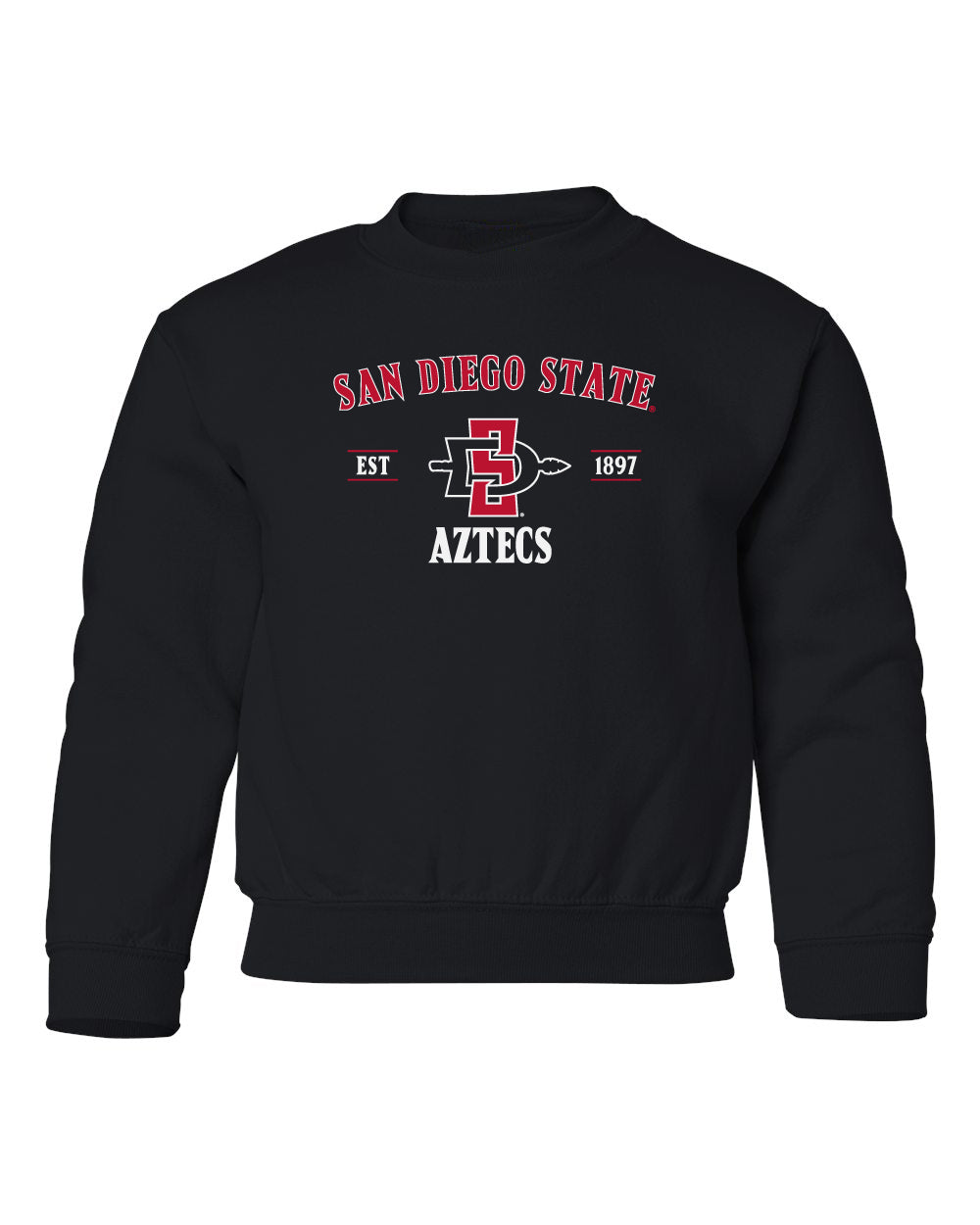 San Diego State Aztecs Youth Crewneck Sweatshirt - SDSU Primary Logo