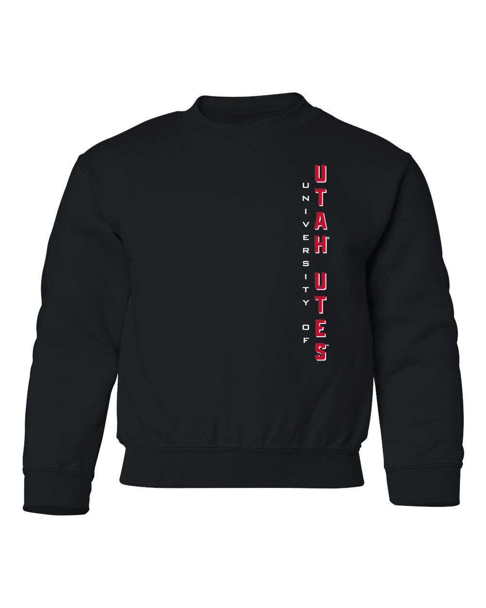 Utah Utes Youth Crewneck Sweatshirt - Vert University of Utah Utes