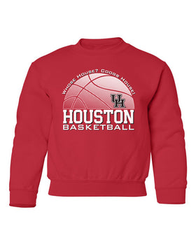 Houston Cougars Youth Crewneck Sweatshirt - Houston Cougars Basketball Coogs House