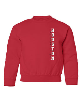 Houston Cougars Youth Crewneck Sweatshirt - Vertical University of Houston