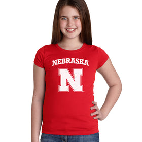 Nebraska Cornhuskers Block N Youth Girls Tee Shirt