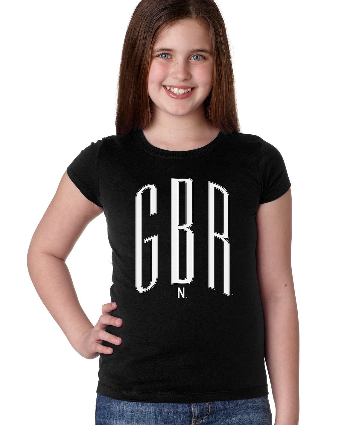 Nebraska Huskers Girls Tee Shirt - White GBR