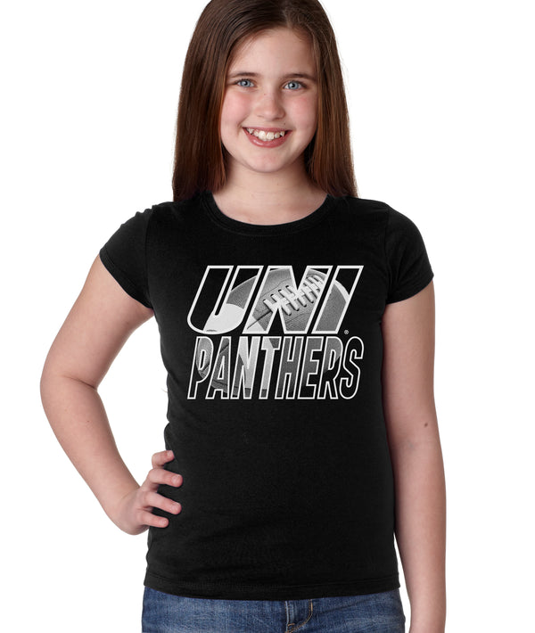 Northern Iowa Panthers Girls Tee Shirt - UNI Panthers Football Image