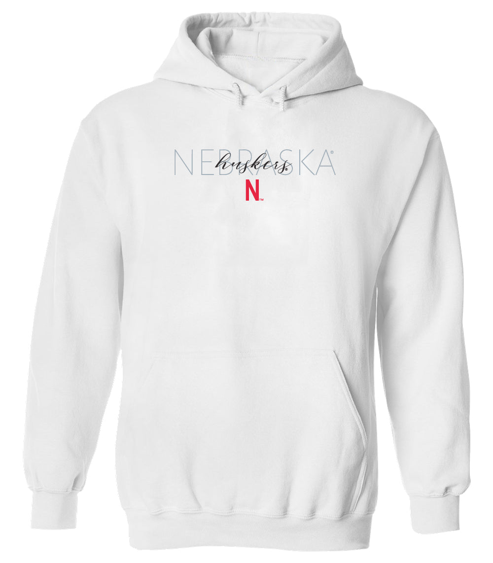 Women's Nebraska Huskers Hooded Sweatshirt - Nebraska Huskers with Helmet N