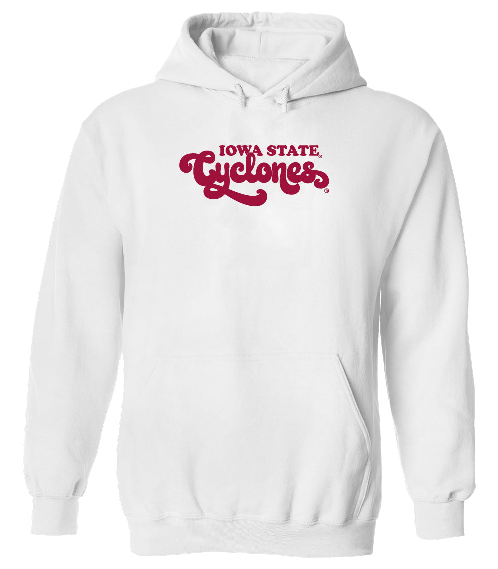 Women's Iowa State Cyclones Hooded Sweatshirt - Retro ISU Script Cyclones