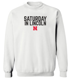 Women's Nebraska Huskers Crewneck Sweatshirt - Saturday in Lincoln