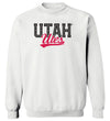 Women's Utah Utes Crewneck Sweatshirt - Block UTAH Script Utes