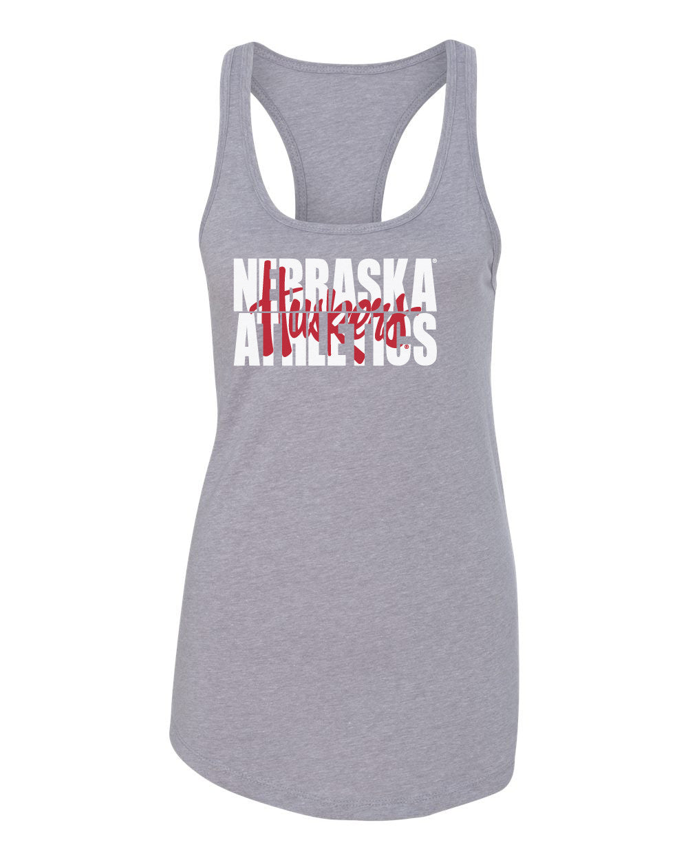 Women's Nebraska Athletics Legacy Script "Huskers" Racerback Tank Top