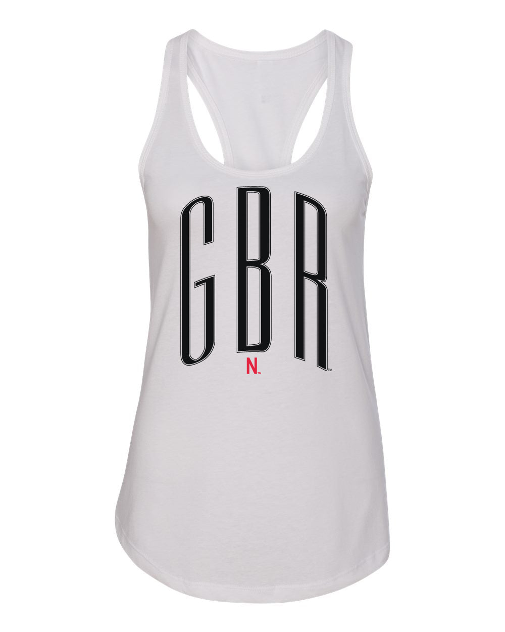 Women's Nebraska Huskers Tank Top - Black GBR