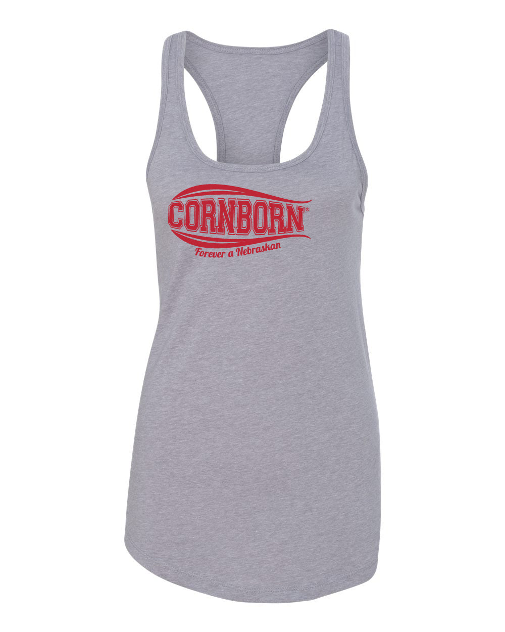 Women's Nebraska Tank Top - CORNBORN - Forever a Nebraskan