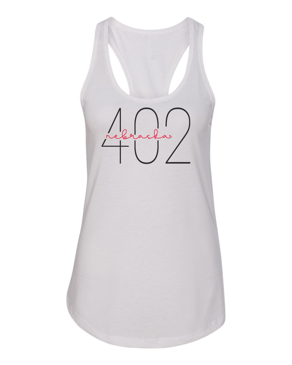 Women's Nebraska Huskers Tank Top - 402 Area Code