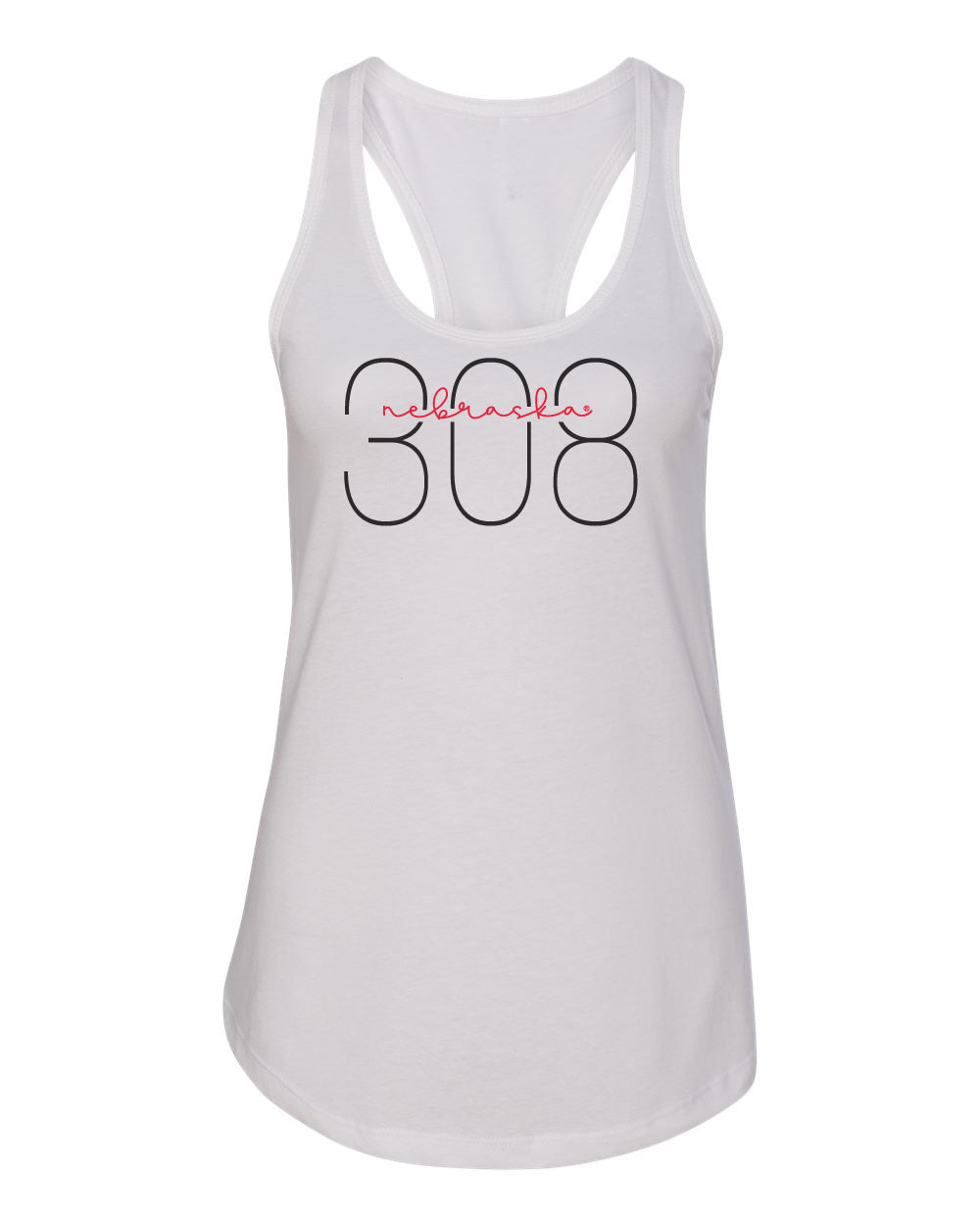 Women's Nebraska Huskers Tank Top - 308 Area Code