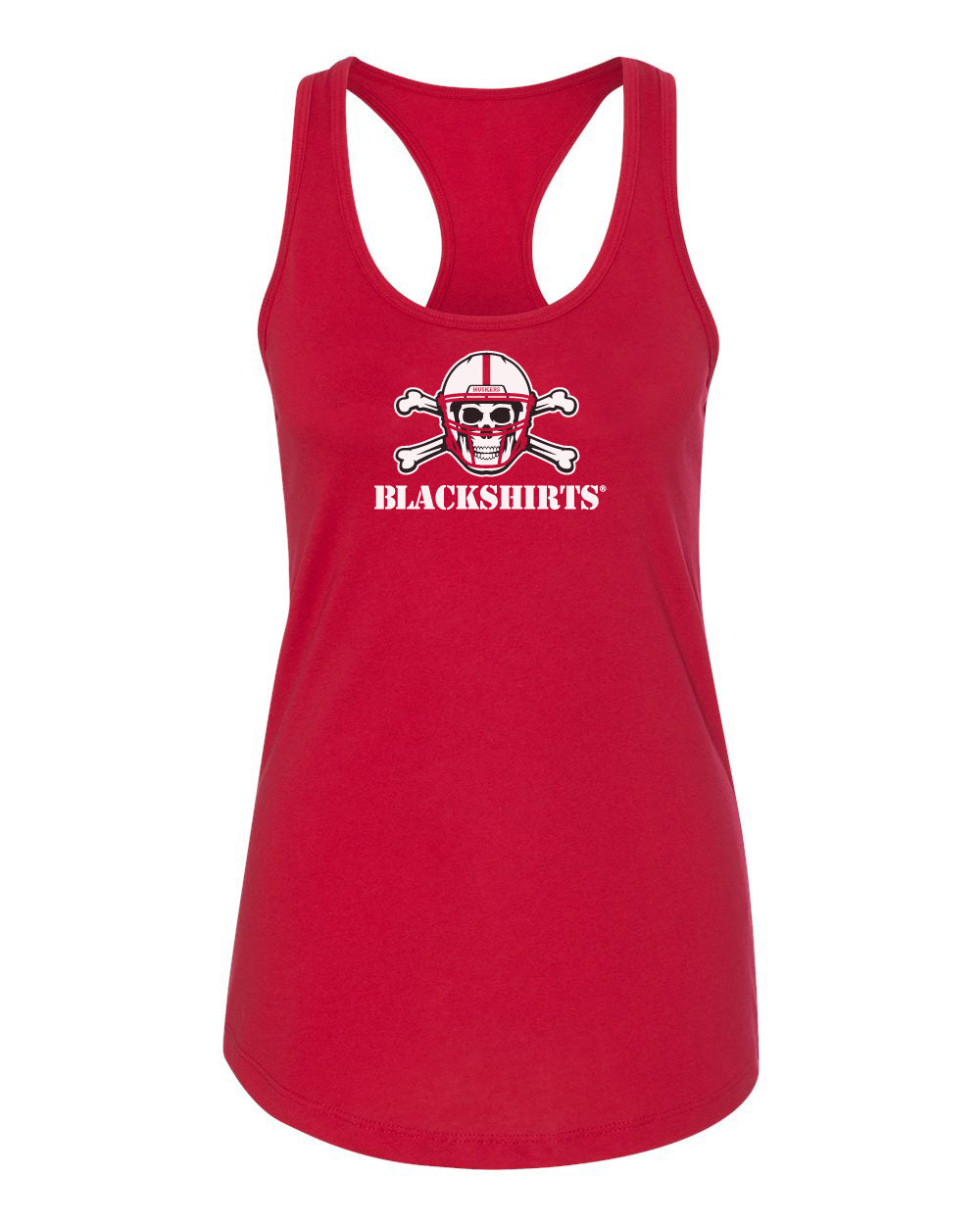 Women's Nebraska Huskers Tank Top - NEW Official Blackshirts Logo