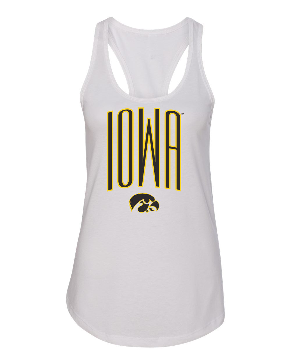 Women's Iowa Hawkeyes Tank Top - Iowa Arch with Tigerhawk