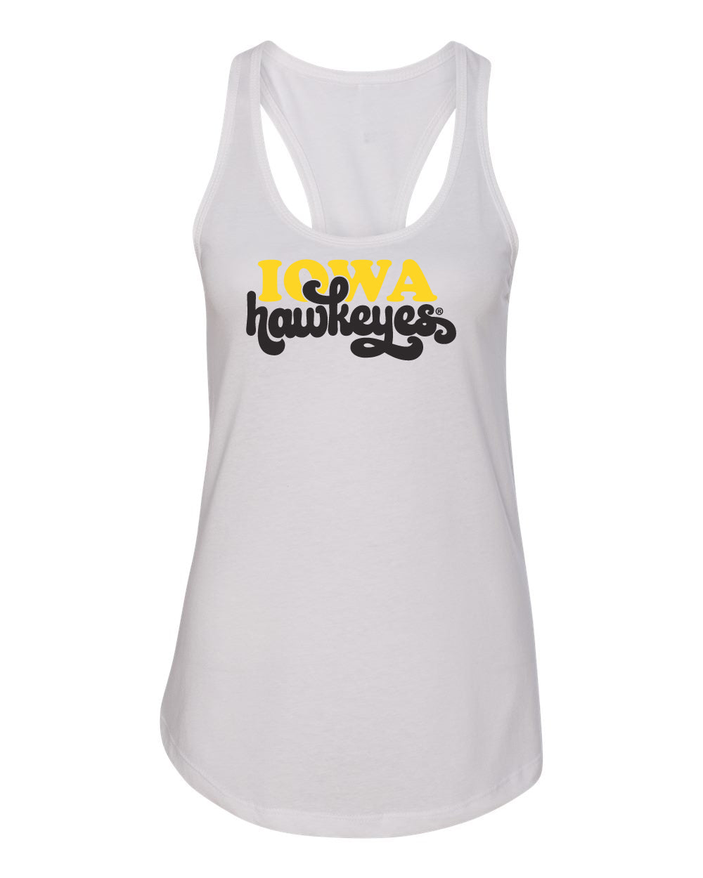 Women's Iowa Hawkeyes Tank Top - Retro Iowa Script Hawkeyes