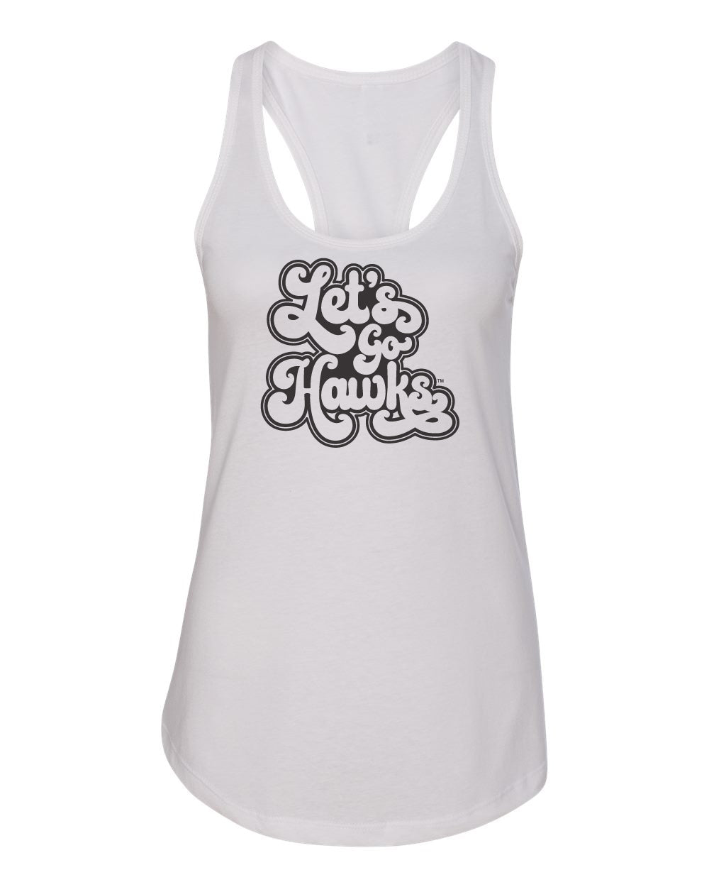 Women's Iowa Hawkeyes Tank Top - Retro Let's Go Hawks