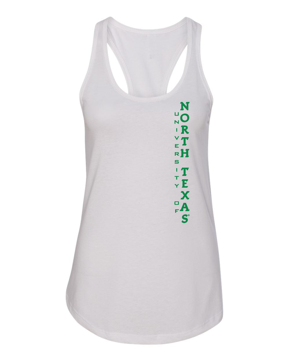 Women's North Texas Mean Green Tank Top - Vertical University of North Texas