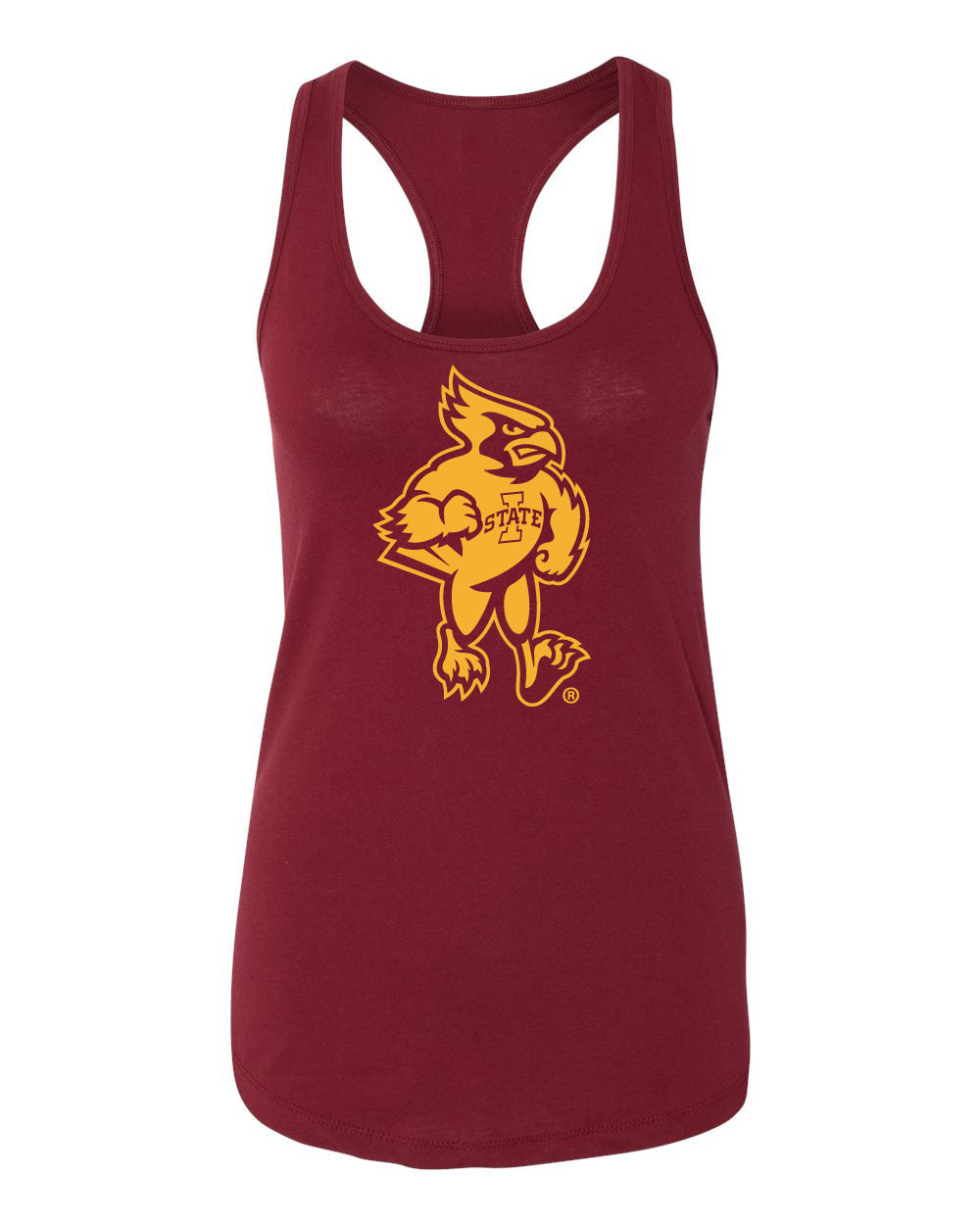 Women's Iowa State Cyclones Tank Top - Cy The Cyclones Mascot Full Body