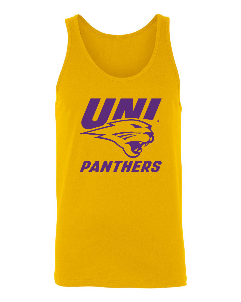 Women's Northern Iowa Panthers Tank Top - Purple UNI Panthers Logo on Gold
